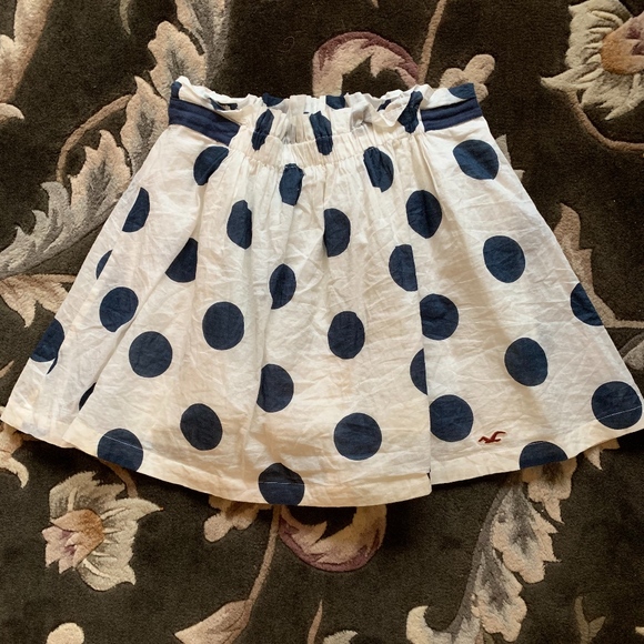 White Polka Dot Skirt - Picture 1 of 1